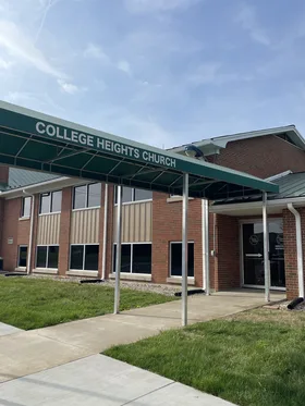 College Heights Church building and entrance
